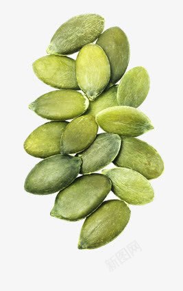 绿色瓜子仁png免抠素材_新图网 https://ixintu.com 安全 种子 零食 食品