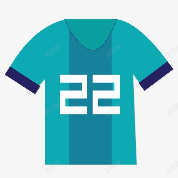 卡通足球运动服png免抠素材_新图网 https://ixintu.com 22号球衣 服装 比赛 装备 足球 足球赛 运动服