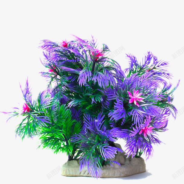 布景前景紫绿色加密水草png免抠素材_新图网 https://ixintu.com 产品实物 布景前景紫绿色加密水草 花模型 高仿真水草无毒塑料花 鱼缸装饰造景水族箱