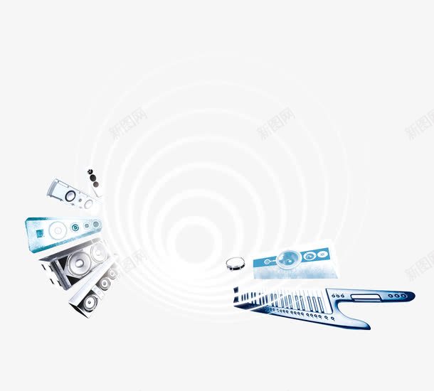 音波音响旋涡png免抠素材_新图网 https://ixintu.com 凉爽 旋涡 背景 音响 音波 音量波动