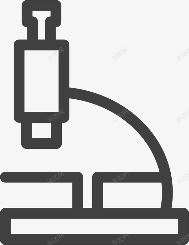 手绘卡通科研显微镜矢量图图标ai_新图网 https://ixintu.com 免抠 免费PNG 卡通手绘 教育 显微镜 科研 矢量图