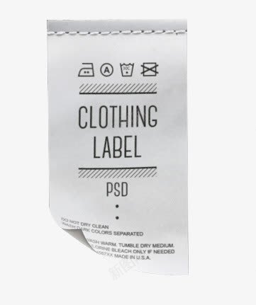 水洗标特效png免抠素材_新图网 https://ixintu.com 商标 服装 水洗标签 洗水唛 洗衣说明 衣服标签