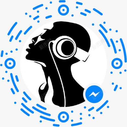 剪影黑色戴耳机人像png免抠素材_新图网 https://ixintu.com fm 听音乐 多媒体 抽象人像 播客 收音机 电台 耳机 音乐电台 麦克风