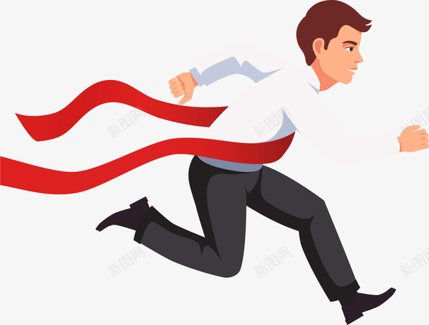 马拉松越过终点的男人png免抠素材_新图网 https://ixintu.com 狂奔 红色终点线 起点终点 越过终点的男人 跑步 飞奔 马拉松