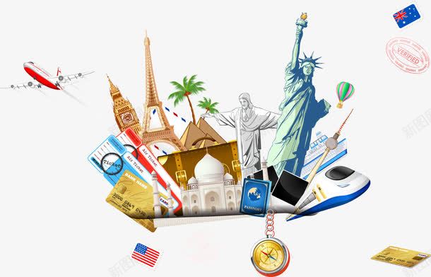 世界各地名胜古迹旅游景点png免抠素材_新图网 https://ixintu.com 上帝耶稣耶和华 世界各地 名胜古迹 埃菲尔铁塔 旅游景点 泰姬陵 耶稣神像 自由女神像