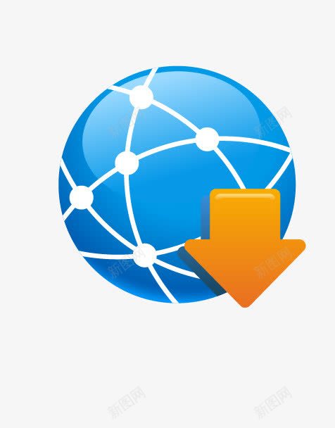 蓝色网络布线图形图标png_新图网 https://ixintu.com 信息科技图片素材 免费科技EPS矢量素材下载 卫星 地球 局域网 广告位 手机 打印机 摄像头 网络 蓝色通讯科技图标矢量素材