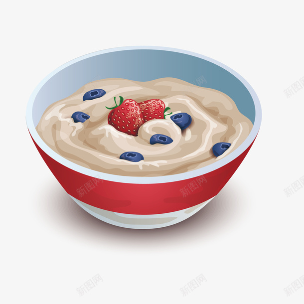 一碗美味的水果燕麦粥png免抠素材_新图网 https://ixintu.com 健康 厨师 水果 燕麦 燕麦粥 爱心 鸡粥 麦片