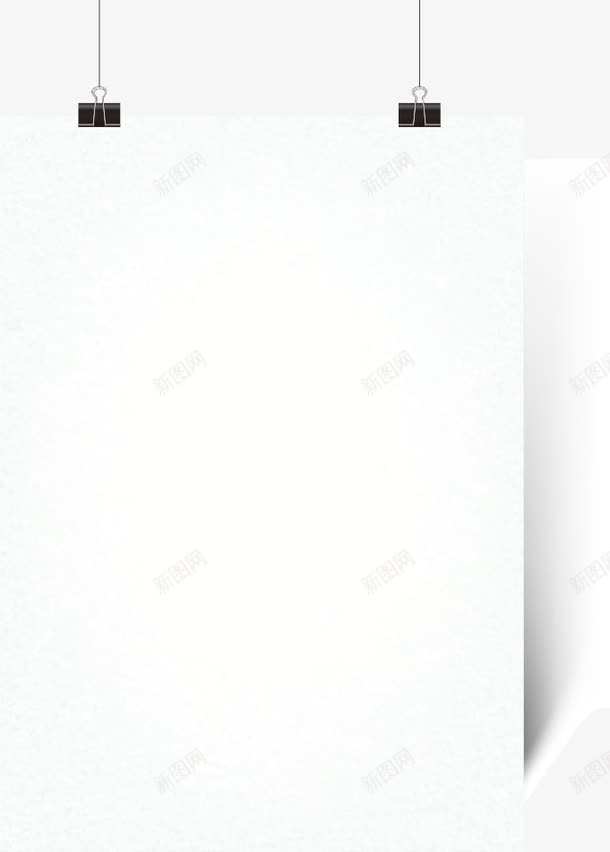 空白便签纸矢量图ai免抠素材_新图网 https://ixintu.com 便签纸 夹子 留言条 纸张 矢量图