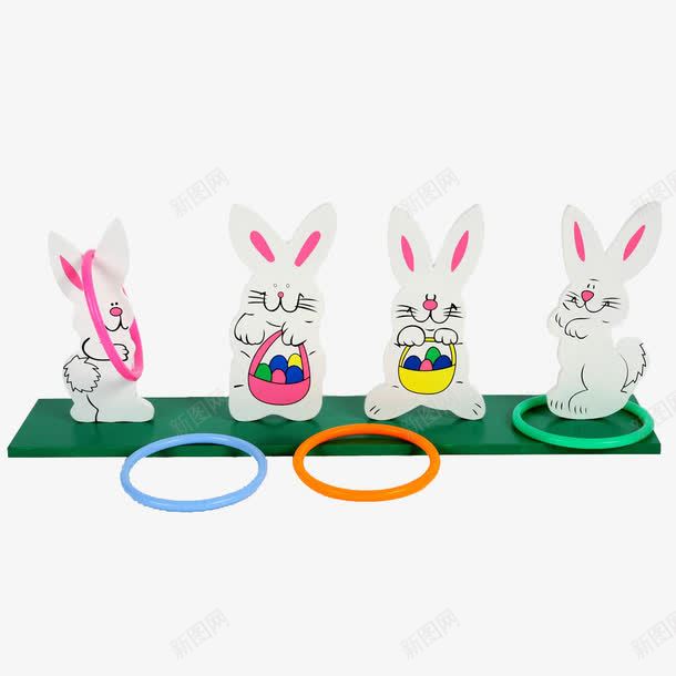 可爱兔子套环游戏png免抠素材_新图网 https://ixintu.com 产品实物 儿童玩具 儿童玩具PNG 儿童玩具PNG图片 儿童玩具免抠 儿童玩具免抠素材 儿童玩具矢量 儿童玩具矢量素材 儿童生活 儿童生活素材 四只可爱的小兔子 套圈 套圈圈 小圆环