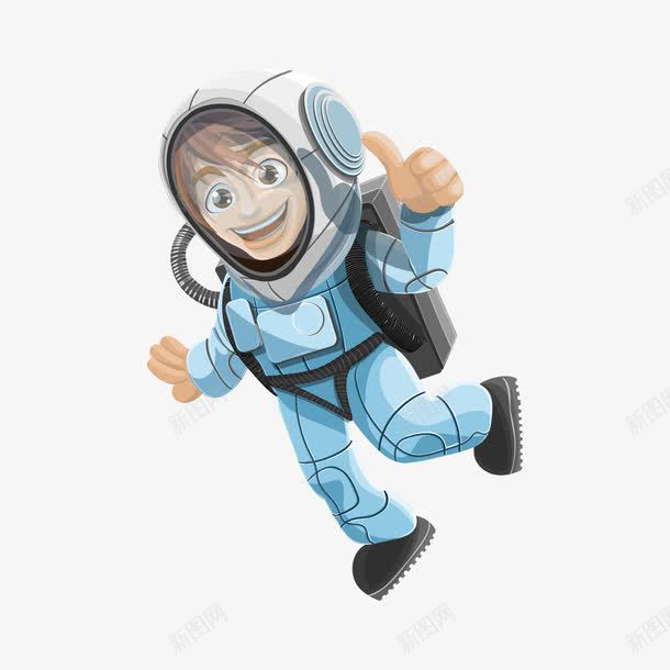 航天插画png免抠素材_新图网 https://ixintu.com 点赞 航天员 行走
