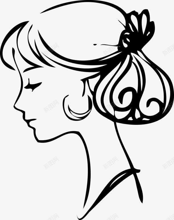 侧面美女淑女发型png免抠素材_新图网 https://ixintu.com 侧面美女 卡通美女 女孩 淑女 淑女发型 矢量美女 短发美女 美女 美女发型 美女矢量