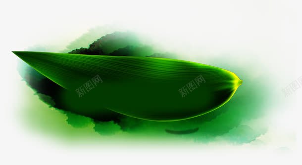 绿色背景竹叶png免抠素材_新图网 https://ixintu.com 端午 端午节 端午节元素 端午节装饰 竹叶 绿色背景 背景 装饰背景
