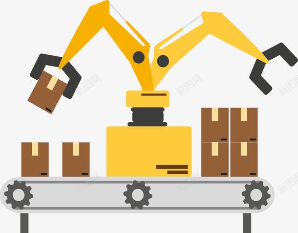 工厂机械流水线矢量图ai免抠素材_新图网 https://ixintu.com 制作车间 工厂 机械 流水线 矢量图 矢量素材 车间流水线