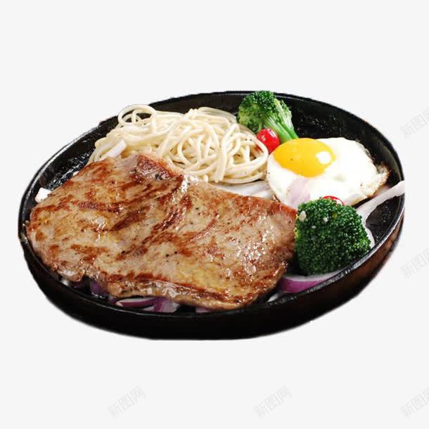 主食黑椒牛扒面png免抠素材_新图网 https://ixintu.com 主食 洋葱 煎炸 牛扒面 牛肉 西兰花 铁板 面条 鸡蛋 黑椒牛扒