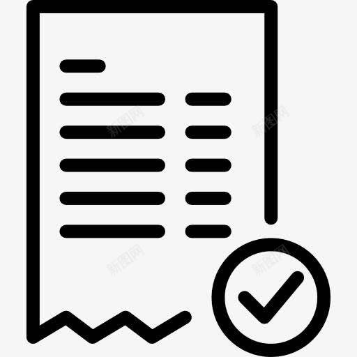 发票图标png_新图网 https://ixintu.com 付款 发票 商业 商务 商务和购物 收据 比尔 票