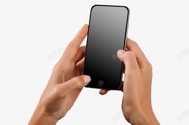 玩手机手势png免抠素材_新图网 https://ixintu.com iPhone7 双手 手 手势 手机 滑手机 玩手机 黑色