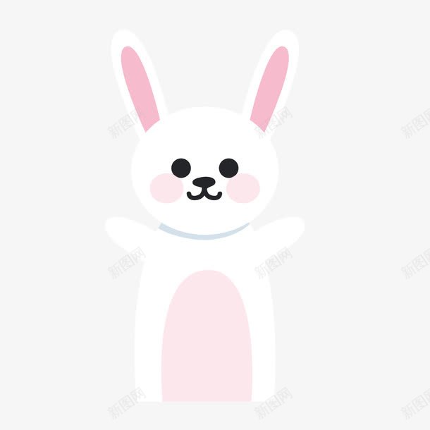 站立的兔子png免抠素材_新图网 https://ixintu.com 举起手 兔子 动物 卡通 可爱的 小鸡 眼睛 耳朵