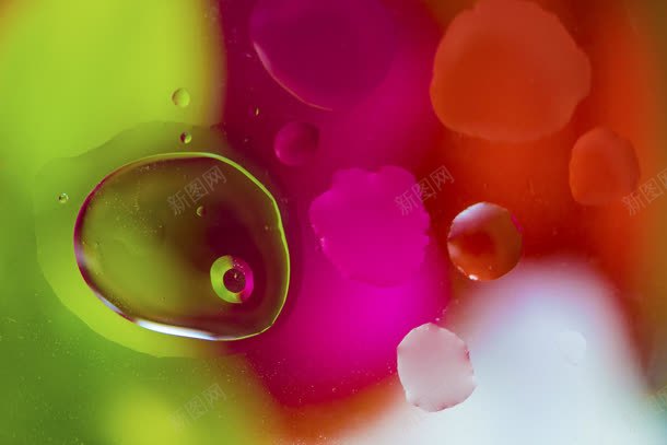 绿粉色模糊的水珠jpg设计背景_新图网 https://ixintu.com 模糊 水珠 粉色