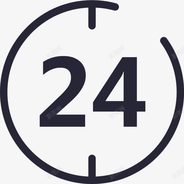 24小时极速发货矢量图图标eps_新图网 https://ixintu.com 24小时极速发货 矢量图