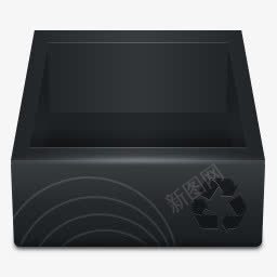 黑色的回收站图标png_新图网 https://ixintu.com bin black garbage recycle recyclebin recycled trash 回收 垃圾 本 黑色的