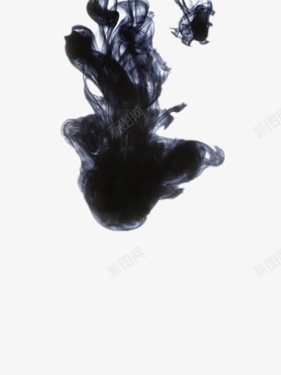 墨色晕染在水中png免抠素材_新图网 https://ixintu.com 中国风 墨色 晕染 水中