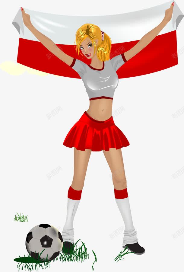 时尚美女png免抠素材_新图网 https://ixintu.com 卡通元素 时尚 美女 足球宝贝