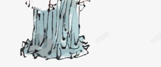 线稿水墨画png免抠素材_新图网 https://ixintu.com 好汉母夜叉 孙二娘 梁山 水墨画 水浒传 线稿