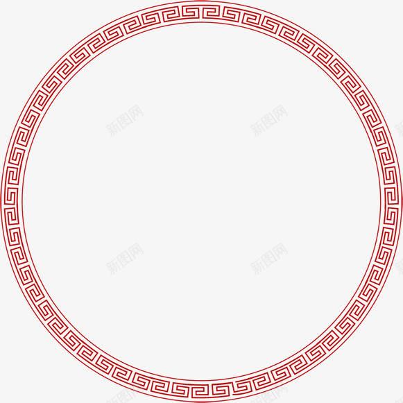 古风红色圆环png免抠素材_新图网 https://ixintu.com 古风 素材 红色