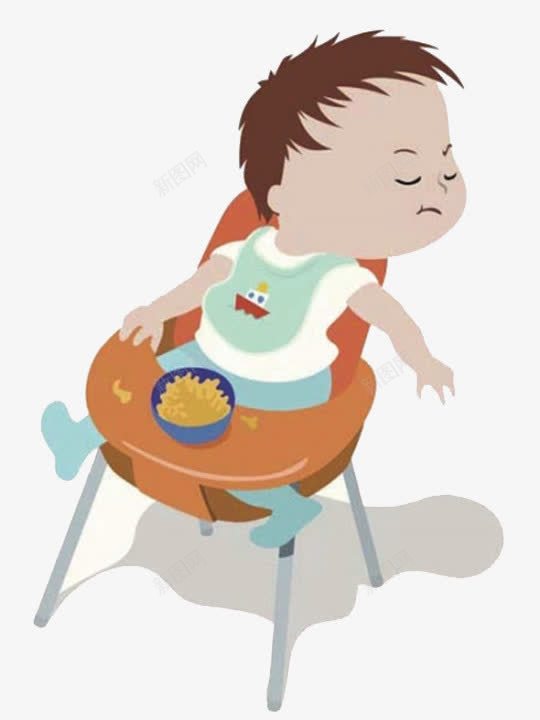 宝宝生气不爱吃饭卡通图png免抠素材_新图网 https://ixintu.com 涓嶇埍鍚冮 瀹濆疂 鍗 鐢熸皵