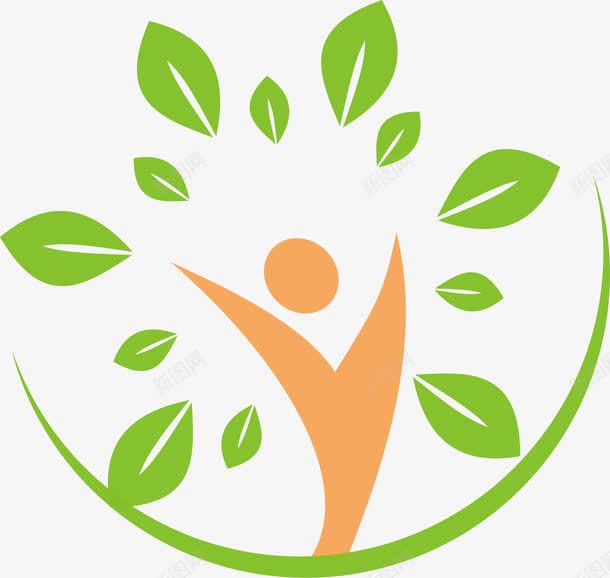 树型的户外运动logo图标png_新图网 https://ixintu.com 人物 体育运动logo 叶子 户外运动logo 运动 运动logo 运动logo设计