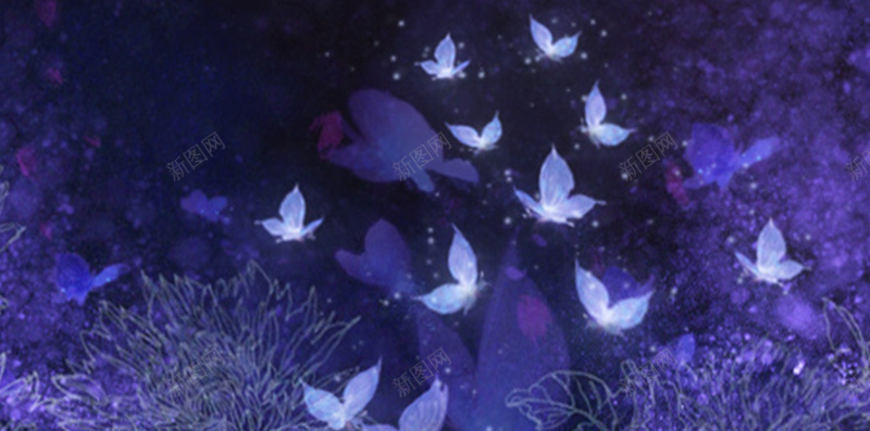 紫色梦幻蝴蝶H5背景jpg设计背景_新图网 https://ixintu.com H5 H5背景 h5 古风 唯美 梦幻 浪漫 紫色 蝴蝶