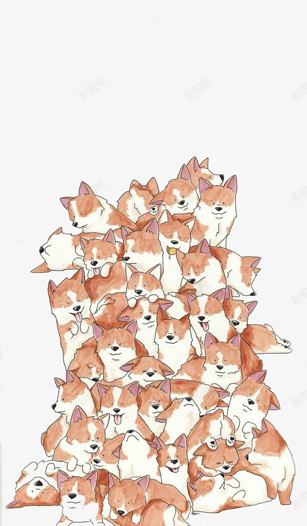 许多猫咪矢量图eps免抠素材_新图网 https://ixintu.com 创意 可爱 手绘 猫咪 矢量图