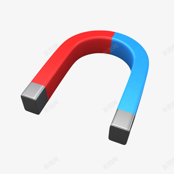 红蓝色天然磁石u型吸铁石实物png免抠素材_新图网 https://ixintu.com U型磁铁 u型吸铁石 发亮 发光 吸引 吸引力 吸铁石 排斥力 电磁学 磁力 磁场 磁性