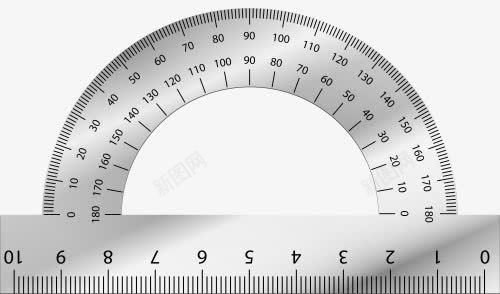 机械专用尺png免抠素材_新图网 https://ixintu.com 半圆尺 扇形尺 教具 机械 直尺 角度尺