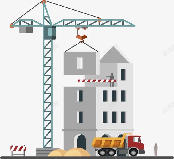 工地运输翻斗车png免抠素材_新图网 https://ixintu.com 建筑工地 开发商 盖楼 盖楼房 矢量素材 运输车