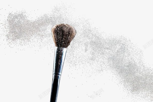化妆散粉png免抠素材_新图网 https://ixintu.com 刷子 化妆品 喷渐 撒 撒粉 散粉 粉末 细末