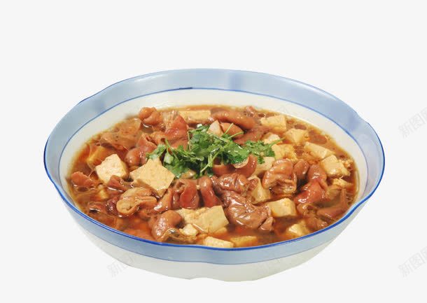 豆腐炖肥肠png免抠素材_新图网 https://ixintu.com 产品实物 炖菜 美味 美食 肥肠 豆腐