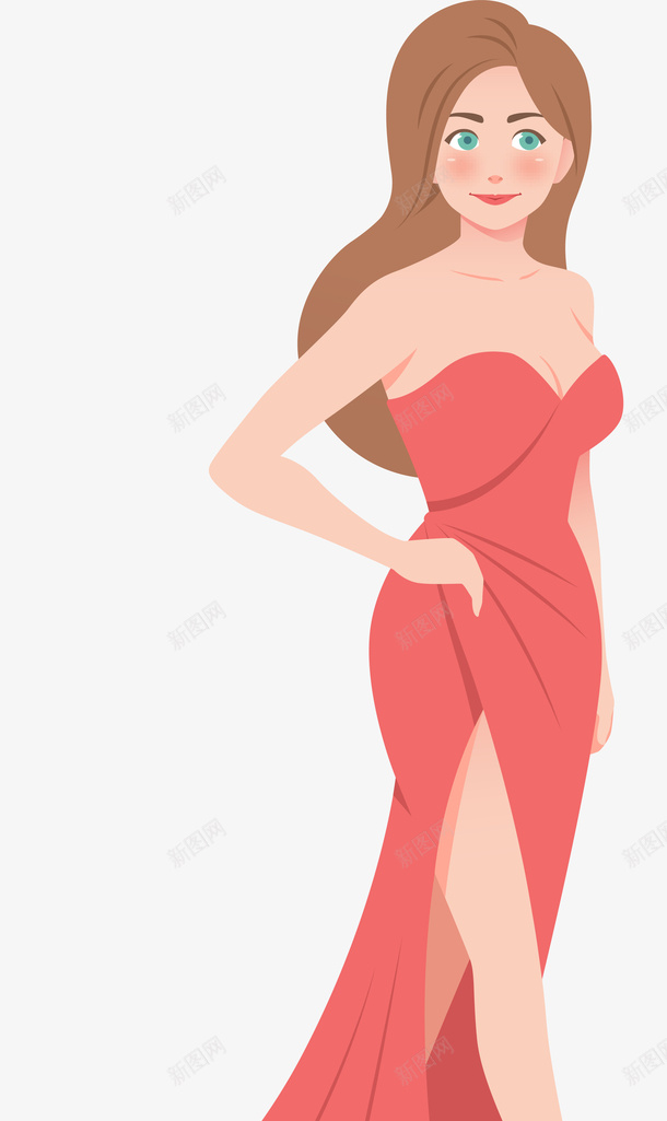 电影节摆pose的女明星png免抠素材_新图网 https://ixintu.com 害羞 开心 摆pose的女明星 电影节 美丽女明星 长发美女