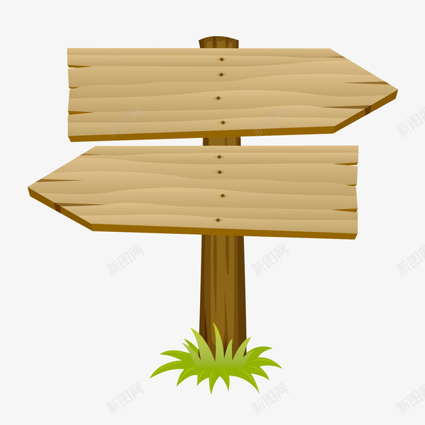卡通手绘路标图png免抠素材_新图网 https://ixintu.com 卡通 告示牌 指向 指引 插图 路标 路牌