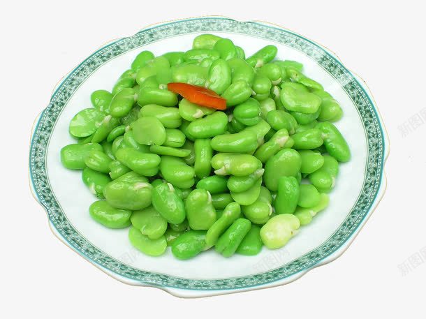 蚕豆食材png免抠素材_新图网 https://ixintu.com 中华美食 传统美食 凉菜 熟菜 盘子 米香 绿豆香 美味 美食香味 蒜香蚕豆米 豆子香味 餐饮美食