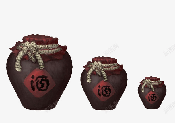 手绘褐色密封陶酒坛png免抠素材_新图网 https://ixintu.com 中国风 古风 古风酒坛 密封 手绘 手绘酒坛 褐色 酒 酒坛 陶器 饮料