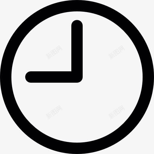 圆形时钟九点图标png_新图网 https://ixintu.com 手表 时钟 时间 计时器 钟表