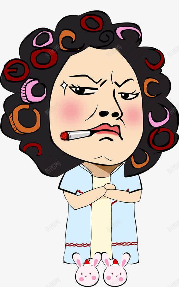 卡通包租婆png免抠素材_新图网 https://ixintu.com 包租 卡通 图片 收租婆