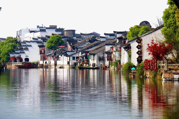 美丽古镇png免抠素材_新图网 https://ixintu.com 名胜古迹 旅拍 旅游风景 江景 美景 著名建筑 风景