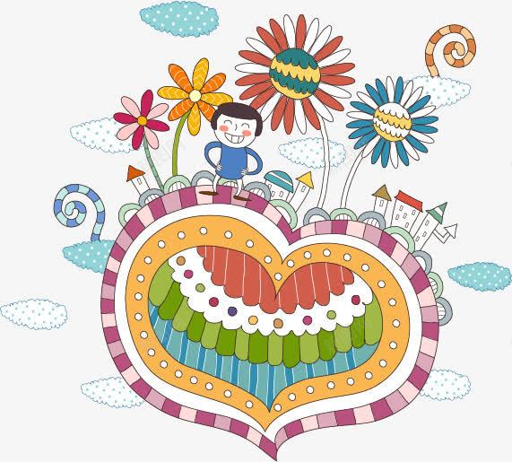 梦幻天真装饰儿童画png免抠素材_新图网 https://ixintu.com 幼儿园教案参考 幼儿美术读物插图 梦幻天真装饰儿童画 装饰画