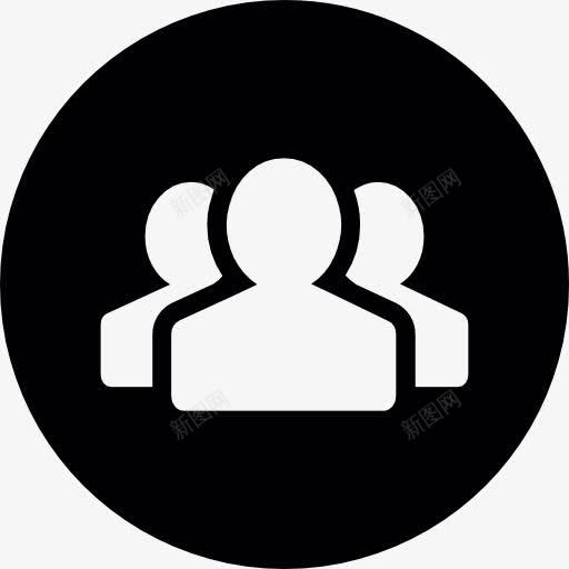 组按钮图标png_新图网 https://ixintu.com 朋友 社会 组 联系人 集团用户