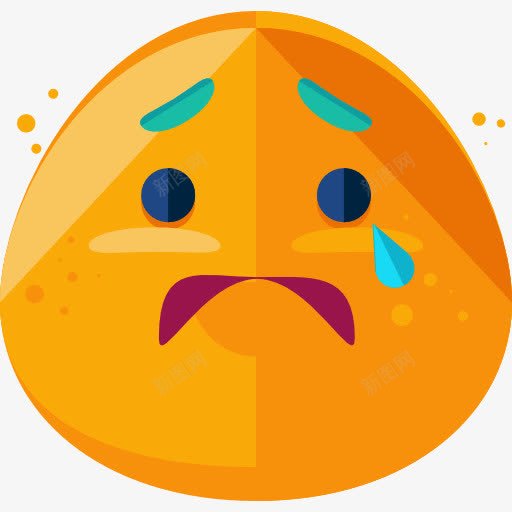焦虑图标png_新图网 https://ixintu.com 感情 表情 表情焦虑
