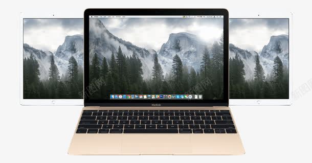 金色的macbookpng免抠素材_新图网 https://ixintu.com macbook 土豪 经典 金色