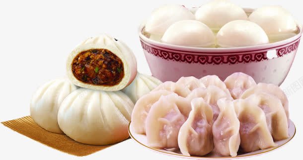 元宵包子饺子早点食物png免抠素材_新图网 https://ixintu.com 元宵 元宵节饺子元宵 包子 早点 早点食物 真是的早点 食物 饺子