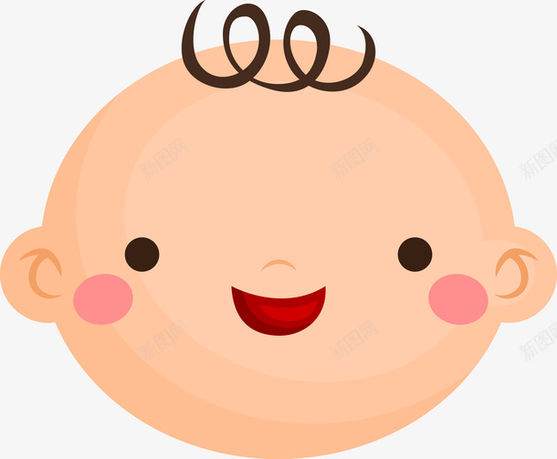 卡通微笑的宝宝png免抠素材_新图网 https://ixintu.com 卡通 卡通婴儿 可爱 可爱的卡通婴儿矢量 图案 婴儿 婴儿笑 婴幼儿 孩子 宝宝 宝贝